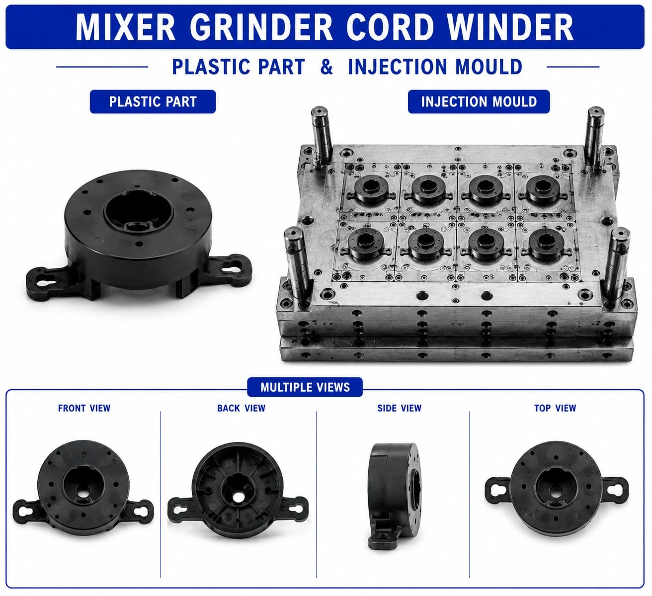 Mixer Grinder Plastic Cord Winder Mould and Moulding Service